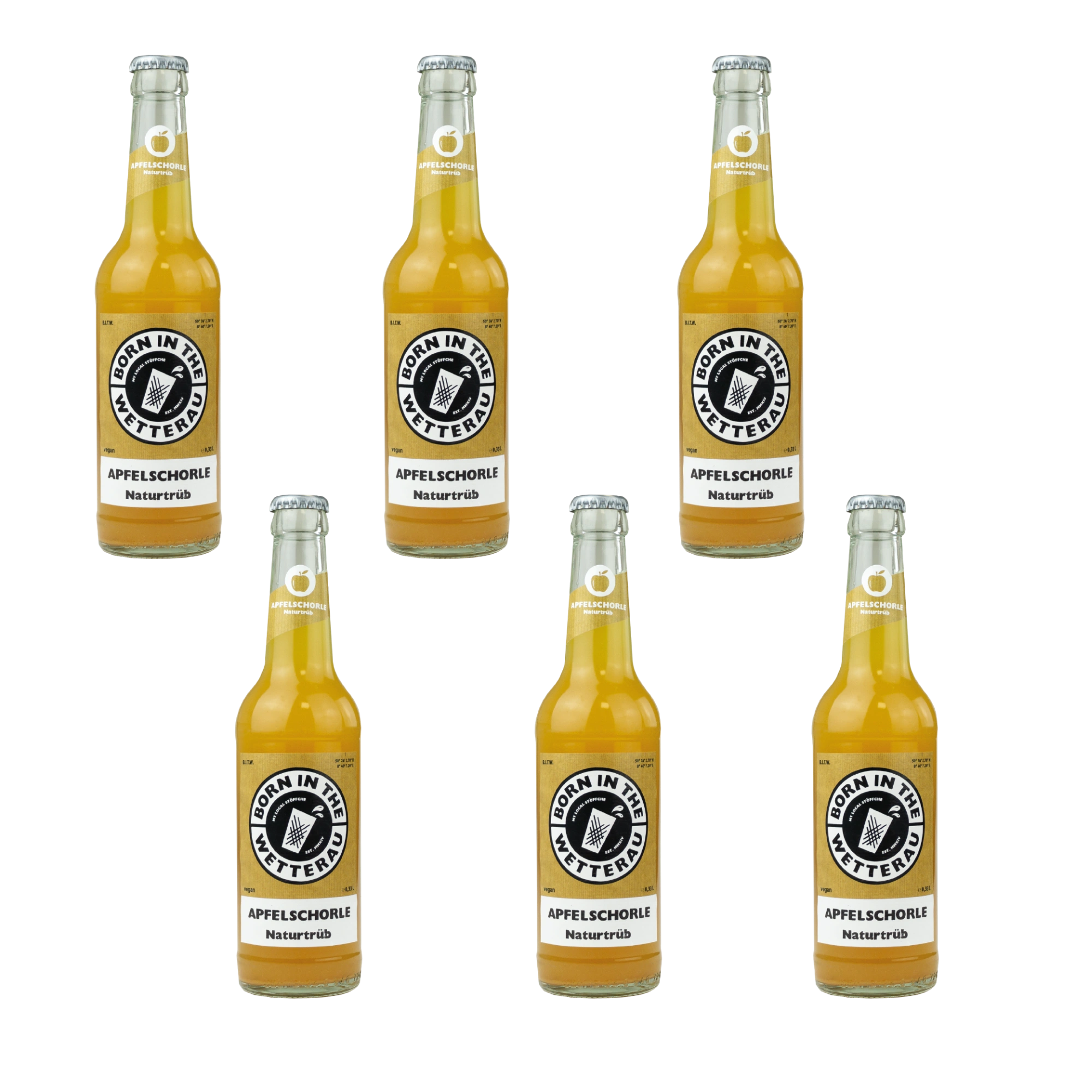 Apfelschorle Naturtrüb 6x  0,33 L