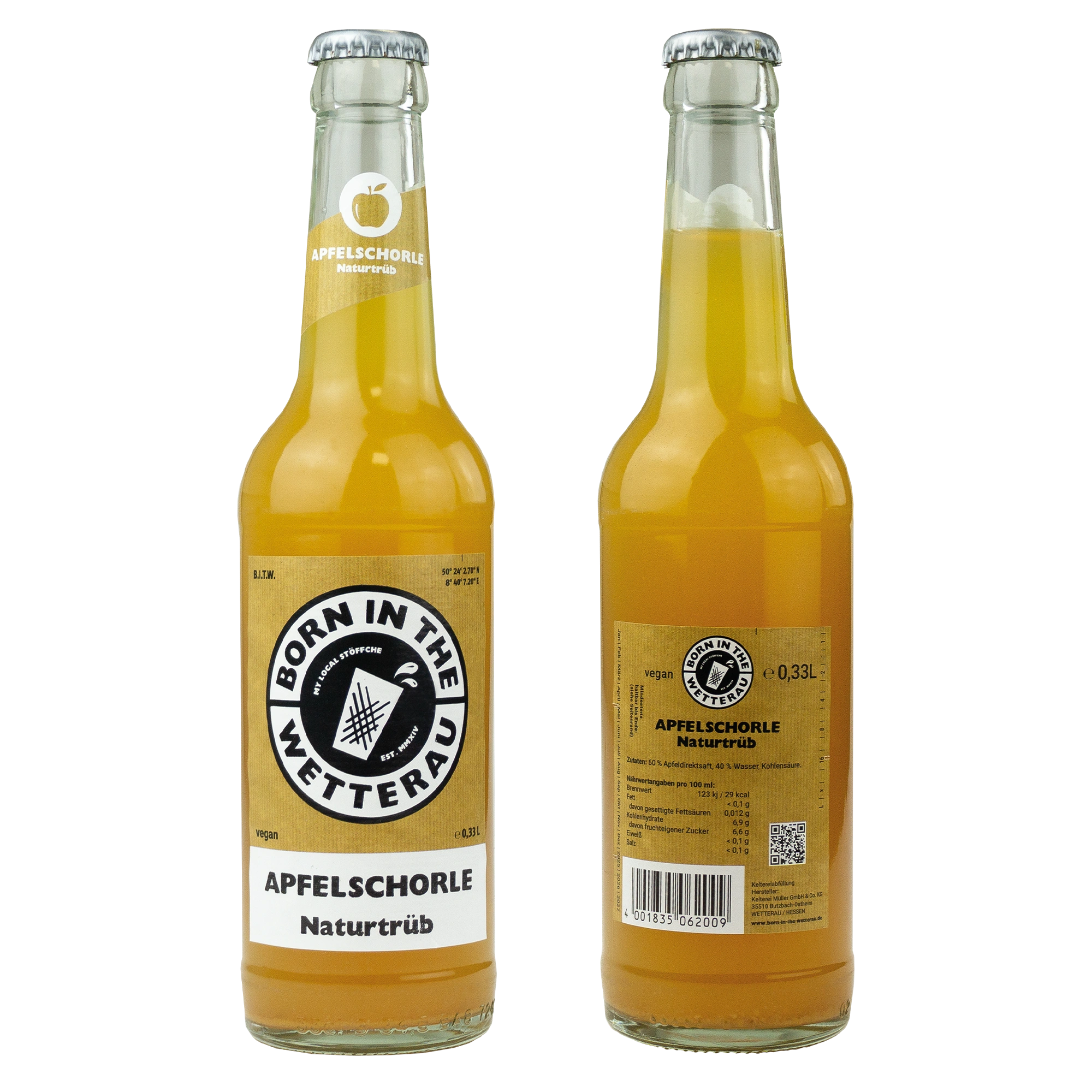 Apfelschorle Naturtrüb 6x  0,33 L
