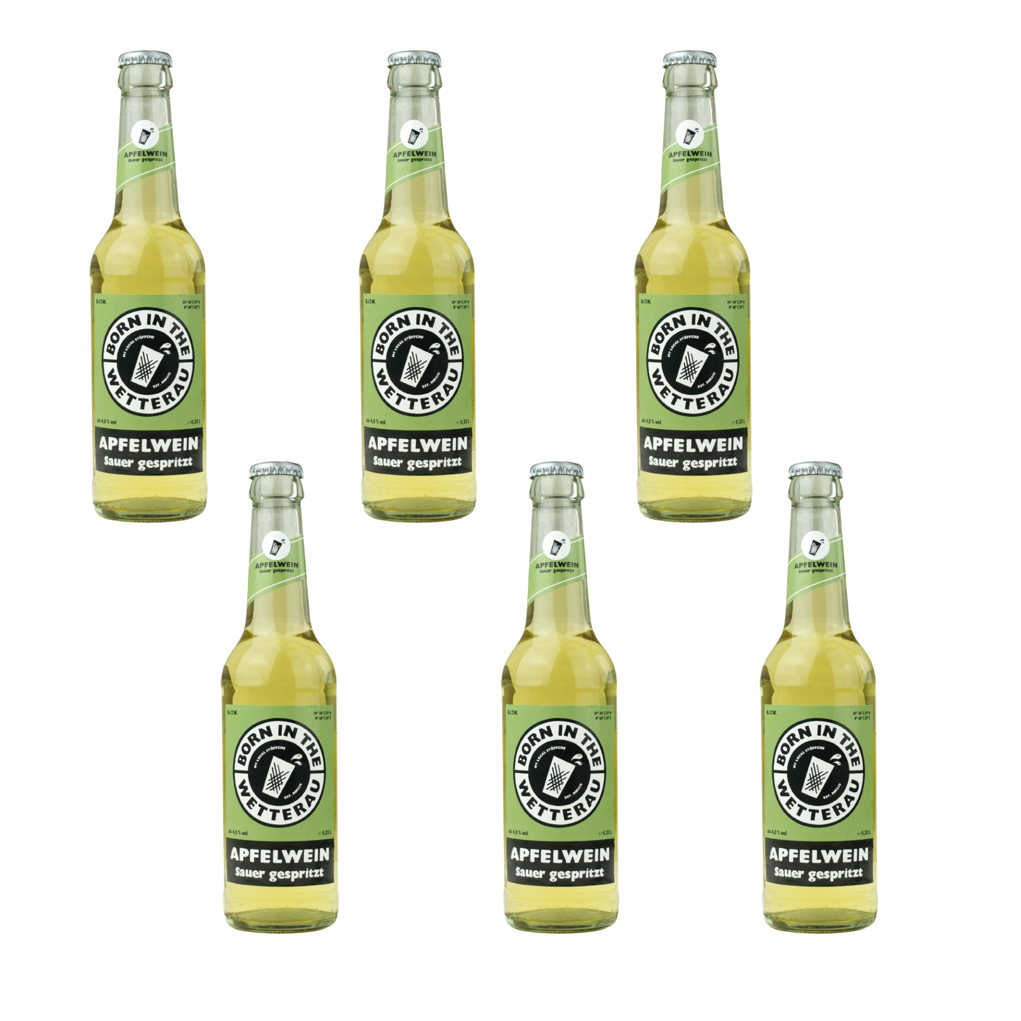 Apfelwein Sauer gespritzt 6x  0,33 L