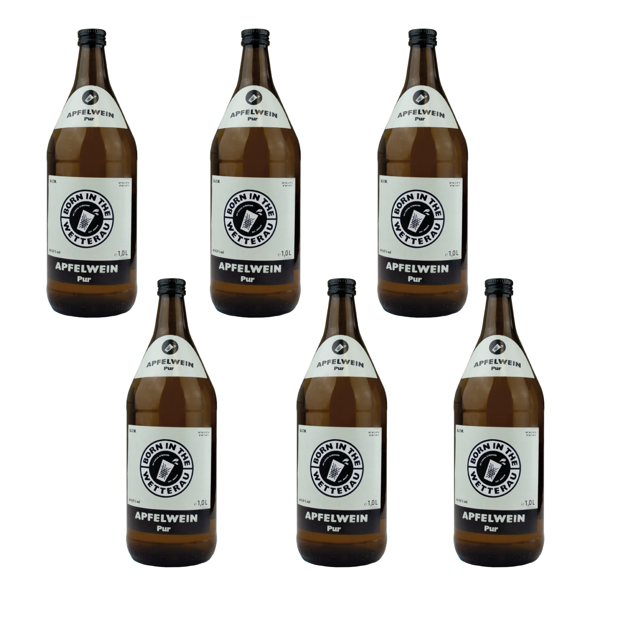 Apfelwein Pur 6x 1,0 L